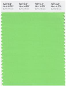 Pantone Smart 14-0156 TCX Color Swatch Card | Summer Green 