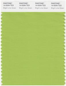 Pantone Smart 14-0244 TCX Color Swatch Card | Bright Lime Green 