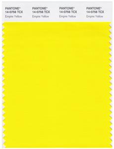 Pantone Smart 14-0756 TCX Color Swatch Card | Empire Yellow 