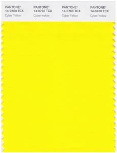 Pantone Smart 14-0760 TCX Color Swatch Card | Cyber Yellow 