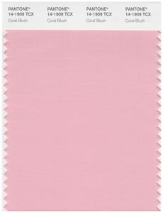 Pantone Smart 14-1909 TCX Color Swatch Card | Coral Blush 