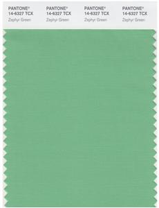 Pantone Smart 14-6327 TCX Color Swatch Card | Zephyr Green 