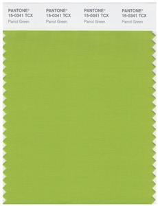 Pantone Smart 15-0341 TCX Color Swatch Card | Parrot Green 