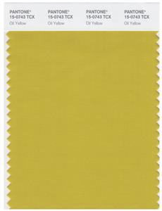 Pantone Smart 15-0743 TCX Color Swatch Card | Oil Yellow 