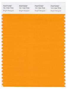 Pantone Smart 15-1164 TCX Color Swatch Card | Bright Marigold 