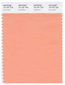 Pantone Smart 15-1331 TCX Color Swatch Card | Coral Reef 