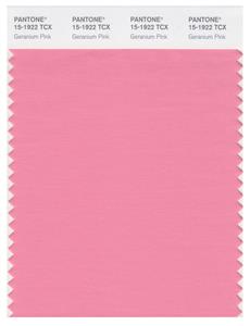 Pantone Smart 15-1922 TCX Color Swatch Card | Geranium Pink 