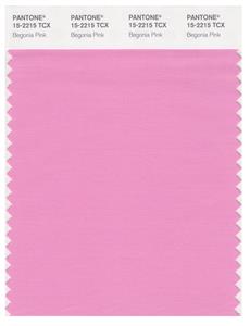 Pantone Smart 15-2215 TCX Color Swatch Card | Begonia Pink 