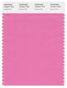 Pantone Smart 15-2217 TCX Color Swatch Card | Aurora Pink 