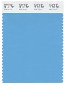 Pantone Smart 15-4421 TCX Color Swatch Card | Blue Grotto 