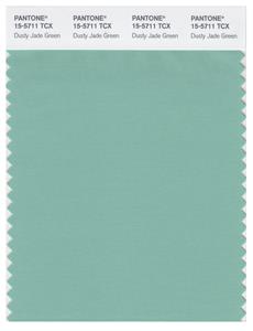 Pantone Smart 15-5711 TCX Color Swatch Card | Dusty Jade Green 