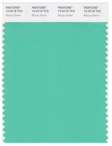 Pantone Smart 15-5718 TCX Color Swatch Card | Biscay Green 