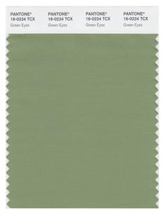 Pantone Smart 16-0224 TCX Color Swatch Card | Green Eyes 