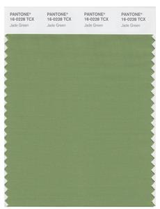 Pantone Smart 16-0228 TCX Color Swatch Card | Jade Green 