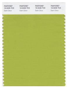 Pantone Smart 16-0435 TCX Color Swatch Card | Dark Citron 