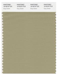 Pantone Smart 16-0518 TCX Color Swatch Card | Gray Green 