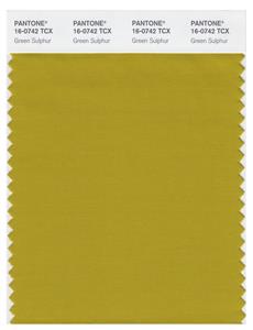 Pantone Smart 16-0742 TCX Color Swatch Card | Green Sulphur 