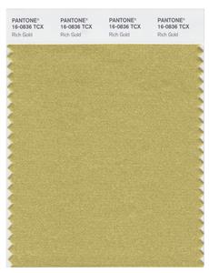 Pantone Smart 16-0836 TCX Color Swatch Card | Rich Gold 