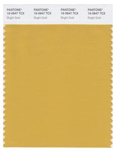 Pantone Smart 16-0947 TCX Color Swatch Card | Bright Gold 