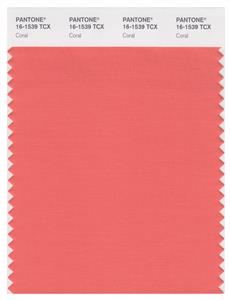 Pantone Smart 16-1539 TCX Color Swatch Card | Coral 