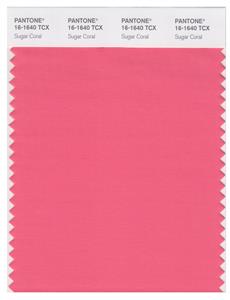 Pantone Smart 16-1640 TCX Color Swatch Card | Sugar Coral 