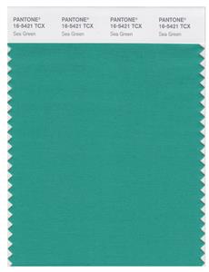 Pantone Smart 16-5421 TCX Color Swatch Card | Sea Green 