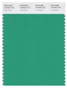 Pantone Smart 16-5932 TCX Color Swatch Card | Holly Green 