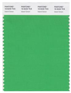 Pantone Smart 16-6240 TCX Color Swatch Card | Island Green 