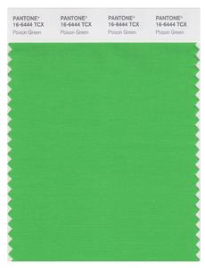 Pantone Smart 16-6444 TCX Color Swatch Card | Poison Green 