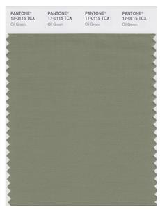 Pantone Smart 17-0115 TCX Color Swatch Card | Oil Green 