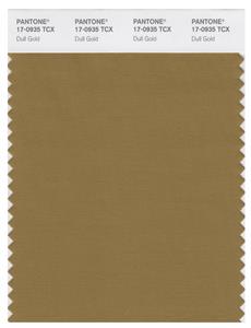 Pantone Smart 17-0935 TCX Color Swatch Card | Dull Gold 