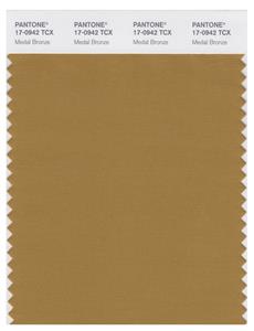 Pantone Smart 17-0942 TCX Color Swatch Card | Medal Bronze 