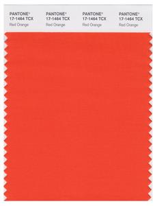 Pantone Smart 17-1464 TCX Color Swatch Card | Red Orange 