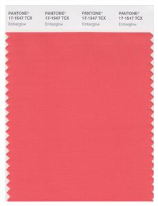 Pantone Smart 17-1547 TCX Color Swatch Card | Emberglow 