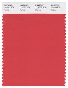 Pantone Smart 17-1553 TCX Color Swatch Card | Paprika 