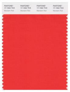 Pantone Smart 17-1562 TCX Color Swatch Card | Mandarin Red 