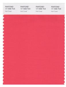 Pantone Smart 17-1656 TCX Color Swatch Card | Hot Coral 