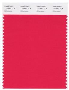 Pantone Smart 17-1663 TCX Color Swatch Card | Bittersweet 