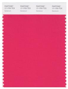 Pantone Smart 17-1753 TCX Color Swatch Card | Geranium 