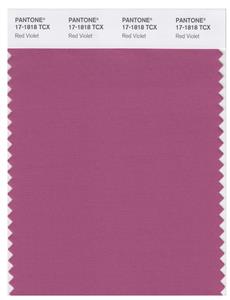 Pantone Smart 17-1818 TCX Color Swatch Card | Red Violet 