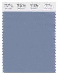 Pantone Smart 17-4021 TCX Color Swatch Card | Faded Denim 