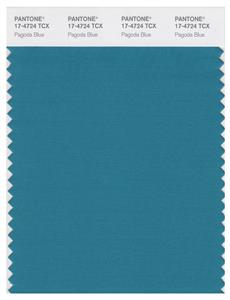 Pantone Smart 17-4724 TCX Color Swatch Card | Pagoda Blue 