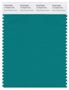 Pantone Smart 17-5029 TCX Color Swatch Card | Deep Peacock Blue 