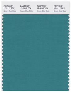 Pantone Smart 17-5117 TCX Color Swatch Card | Green-Blue Slate 