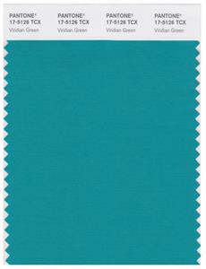 Pantone Smart 17-5126 TCX Color Swatch Card | Viridian Green 