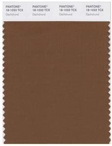 Pantone Smart 18-1033 TCX Color Swatch Card | Dachshund 