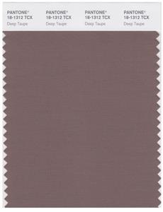 Pantone Smart 18-1312 TCX Color Swatch Card | Deep Taupe 