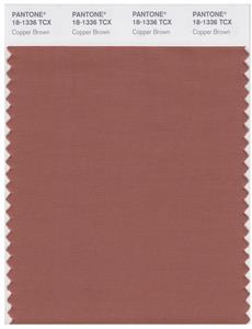 Pantone Smart 18-1336 TCX Color Swatch Card | Copper Brown 