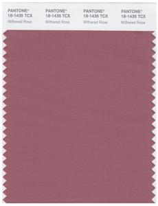 Pantone Smart 18-1435 TCX Color Swatch Card | Withered Red 