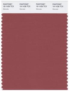 Pantone Smart 18-1438 TCX Color Swatch Card | Marsala 